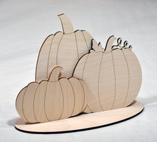 Load image into Gallery viewer, Pumpkin Triple Standup Pumpkin Cutout Three Pumpkins 3 Pumpkins Pumpkin Standup