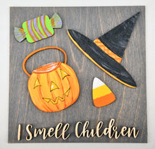 Load image into Gallery viewer, Leaning Ladder Interchangeable Full Size Floor Standing Hocus Pocus Home decor UNFINISHED blank Kit