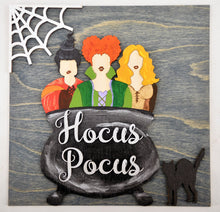 Load image into Gallery viewer, Leaning Ladder Interchangeable Full Size Floor Standing Hocus Pocus Home decor UNFINISHED blank Kit