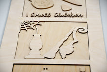 Load image into Gallery viewer, Leaning Ladder Interchangeable Full Size Floor Standing Hocus Pocus Home decor UNFINISHED blank Kit