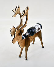 Load image into Gallery viewer, ReinBeer wood beer bottle display home decor beer gift Christmas tabletop beer display centerpiece