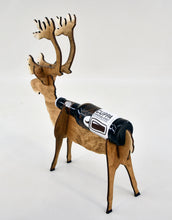 Load image into Gallery viewer, ReinBeer wood beer bottle display home decor beer gift Christmas tabletop beer display centerpiece