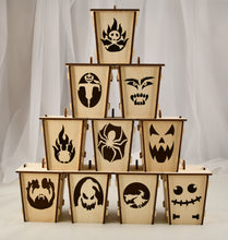 Load image into Gallery viewer, Halloween Lanterns, Halloween light up decor,Tea light lanterns