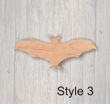 Load image into Gallery viewer, Bat. Laser Cutout. Wood Sign. FREE SHIPPING, Unfinished Sign. Wood Cutout. Laser Cutout. Halloween decoration,