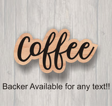 Load image into Gallery viewer, And. Unfinished wood cutout. Word cutout. Laser Cutout. Wood Sign. Sign blank. Word. Wood script, wooden script, word and
