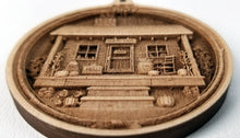 Load image into Gallery viewer, Country Store Ornament 3D Wooden Ornament Americana Country Store Laser Engraved