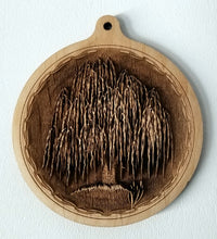 Load image into Gallery viewer, Willow Tree Ornament Wooden willow tree 3D ornament Laser Engraved willow
