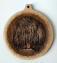 Load image into Gallery viewer, Willow Tree Ornament Wooden willow tree 3D ornament Laser Engraved willow