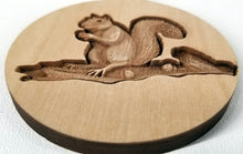 Load image into Gallery viewer, 3D Wooden Squirrel Ornament Squirrel ornament Laser Engraved squirrel engraving