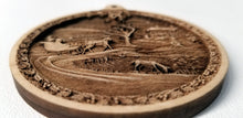 Load image into Gallery viewer, 3D Wooden Sleigh Ride Ornament Americana Sleigh Ride ornament Laser Engraved ornament