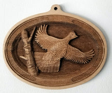 Load image into Gallery viewer, 3D Wooden Ruffed Grouse Ornament Ruffed Grouse Engraving Laser Engraved