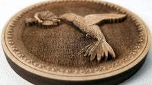 Load image into Gallery viewer, 3D Wooden hummingbird Ornament Hummingbird Laser Engraved