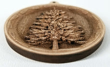 Load image into Gallery viewer, 3D Wooden Pine tree Ornament Pine Tree Laser Engraved ornament