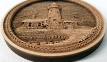 Load image into Gallery viewer, 3D Wooden lighthouse Ornament Great Lakes Lighthouse Laser Engraved