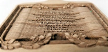 Load image into Gallery viewer, Wood Ornament Lord's Prayer Ornament bible text bible ornament Laser Engraved