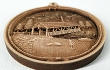 Load image into Gallery viewer, 3D Wooden Ornament Covered Bridge Ornament wood ornament Laser cut ornament