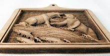 Load image into Gallery viewer, 3D Wooden Ornaments Bears Fighting Ornament Laser Engraved ornament wood ornament
