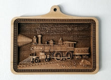 Load image into Gallery viewer, Steam Train 3D Ornaments Train Ornament wooden steam train ornament Locomotive ornament Laser Engraved