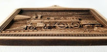 Load image into Gallery viewer, Steam Train 3D Ornaments Train Ornament wooden steam train ornament Locomotive ornament Laser Engraved