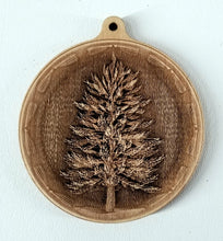 Load image into Gallery viewer, 3D Wooden Pine tree Ornament Pine Tree Laser Engraved ornament