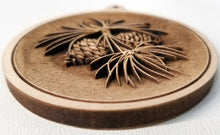 Load image into Gallery viewer, 3D Wooden Pine Cone Ornament Pine Cone ornament Laser Engraved.