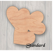 Load image into Gallery viewer, Candy Hearts. Unfinished wood cutout. Wood cutout. Laser Cutout. Wood Sign. Sign blank. Ready to paint. Door Hanger.