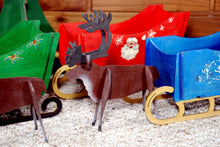 Load image into Gallery viewer, Sleigh Kit. Unfinished wood cutout. Wood cutout. Laser Cutout. Wood Sign. Sign blank. Ready to paint. Door Hanger. Christmas