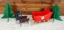 Load image into Gallery viewer, Sleigh Kit. Unfinished wood cutout. Wood cutout. Laser Cutout. Wood Sign. Sign blank. Ready to paint. Door Hanger. Christmas