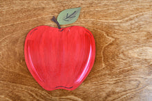 Load image into Gallery viewer, Apple. Unfinished wood cutout. Wood cutout. Laser Cutout. Wood Sign. Sign blank. Ready to paint. Door Hanger.