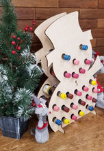 Load image into Gallery viewer, Buzz the Snow Man Mini Wine Bottle Advent Calendar