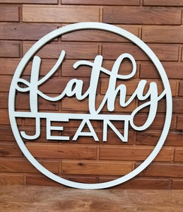 Custom name signs, monogram name cutouts, personalized name signs, baby shower gift, Wedding gift, Personalized Christmas gift, Nursery decor, custom wall art, personalized wall art, two name sign, cutout sign, laser cut sign, personal monogram