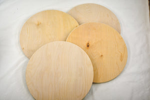 Round Circles wood blanks tray blanks