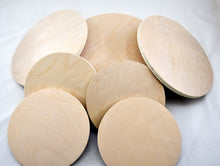 Load image into Gallery viewer, Round Circles wood blanks tray blanks
