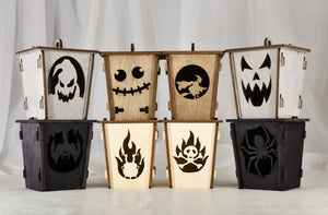 Halloween Lanterns, Halloween light up decor,Tea light lanterns