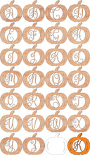 Load image into Gallery viewer, Pumpkin Monogram Unfinished wood cutout STYLE ND
