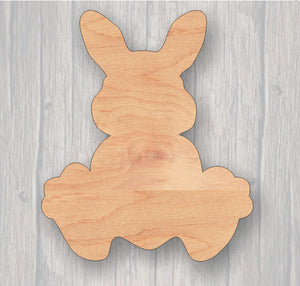 Bunny Feet. Wood cutout.  Laser Cutout. Wood Sign. Unfinished wood cutout. Sign blank. Ready to paint. Door Hanger.