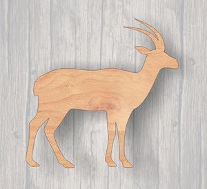 Antelope. Wood cutout.  Wildlife Cutout. Wood Sign. Unfinished wood cutout. Sign blank. Ready to paint. Door Hanger. Wildlife