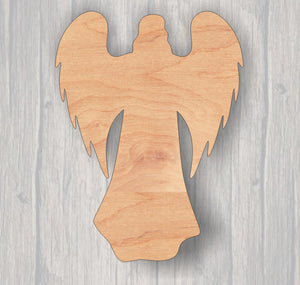Angel. Wood cutout.  Laser Cutout. Wood Sign. Unfinished wood cutout. Sign blank. Ready to paint. Door Hanger.