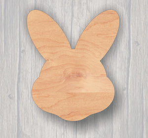 Easter Bunny Face. Rustic Wood Sign. Farmhouse Decor Sign. Laser Cutout. Wood Sign. Unfinished Sign. Custom Sign. Custom Cutout.