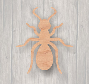 Ant. Unfinished wood cutout Wood cutout. Laser Cutout. Wood Sign. Sign blank. Ready to paint. Door Hanger. Insect. Picnic.