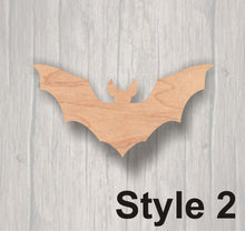 Load image into Gallery viewer, Bat. Laser Cutout. Wood Sign. FREE SHIPPING, Unfinished Sign. Wood Cutout. Laser Cutout. Halloween decoration,
