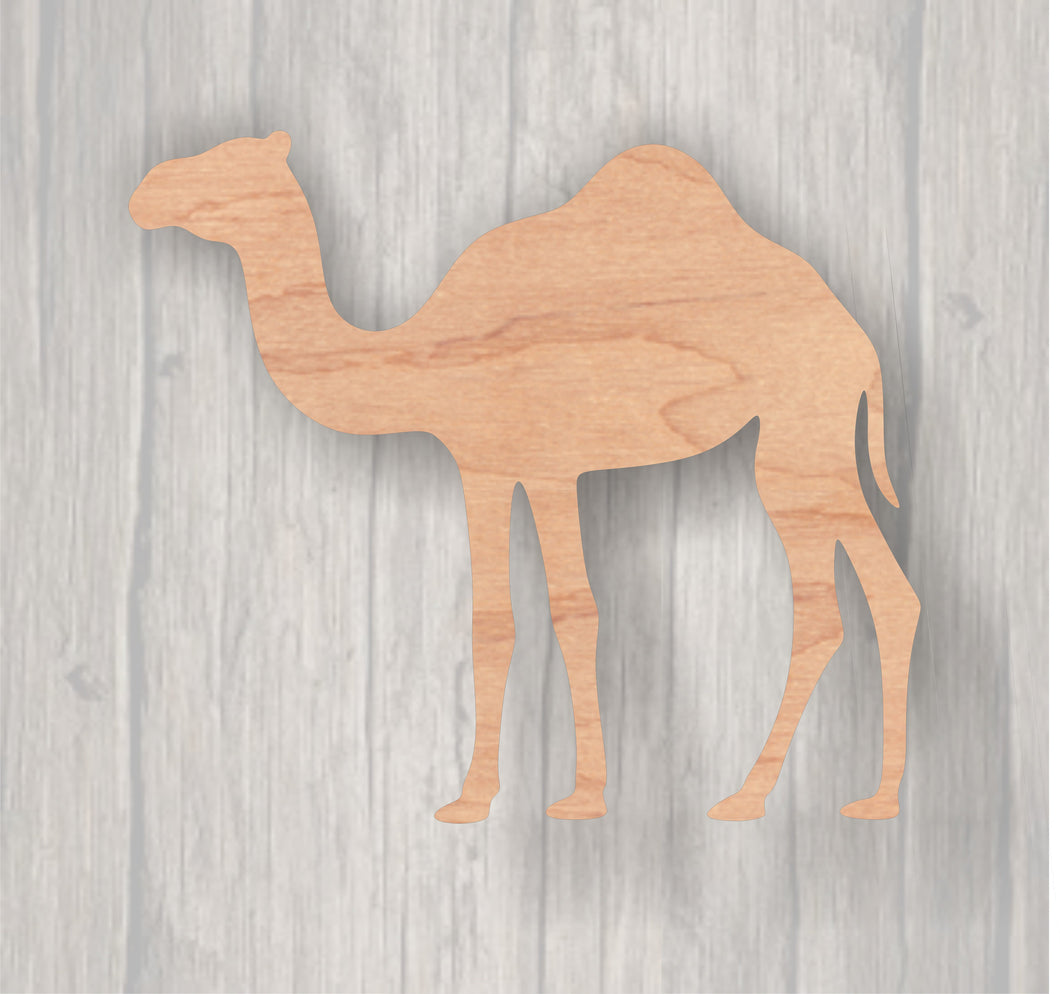 Camel. Unfinished wood cutout.  Wood cutout. Laser Cutout. Wood Sign. Sign blank. Ready to paint. Door Hanger. Wildlife