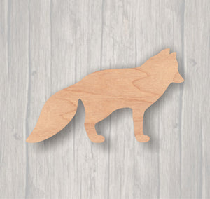 Arctic Fox. Unfinished wood cutout.  Wood cutout. Laser Cutout. Wood Sign. Sign blank. Ready to paint. Door Hanger. Wildlife