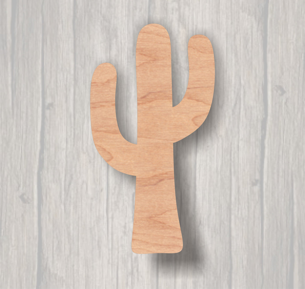 Cactus. Unfinished wood cutout.  Wood cutout. Laser Cutout. Wood Sign. Sign blank. Ready to paint. Door Hanger.