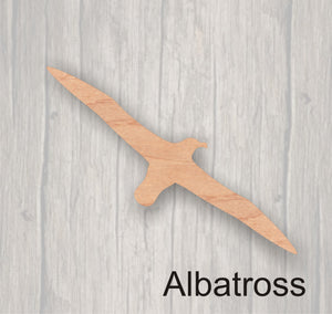 Albatross.  Unfinished wood cutout.  Wood cutout. Laser Cutout. Wood Sign. Sign blank. Ready to Door Hanger.paint.