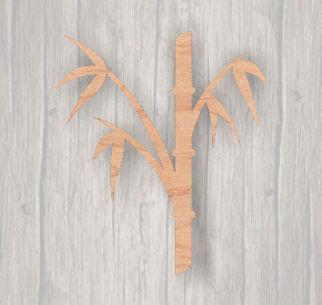 Bamboo.  Unfinished wood cutout.  Wood cutout. Laser Cutout. Wood Sign. Sign blank. Ready to paint. Door Hanger.