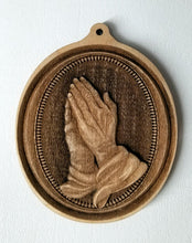 Load image into Gallery viewer, 3D Praying hands Ornament Praying Hands Ornament wooden ornament Laser Engraved ornament

