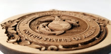 Load image into Gallery viewer, Wood Ornaments Marine Corps Ornament USMC Ornament EGA Ornament Eagle Globe and Anchor

