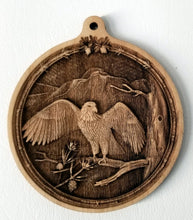 Load image into Gallery viewer, 3D Wooden Ornament Eagle in Tree Ornament wood ornament laser ornament
