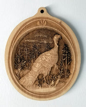 Load image into Gallery viewer, 3D Wood Ornaments Turkey Ornament Wooden turkey ornament Laser Engraved
